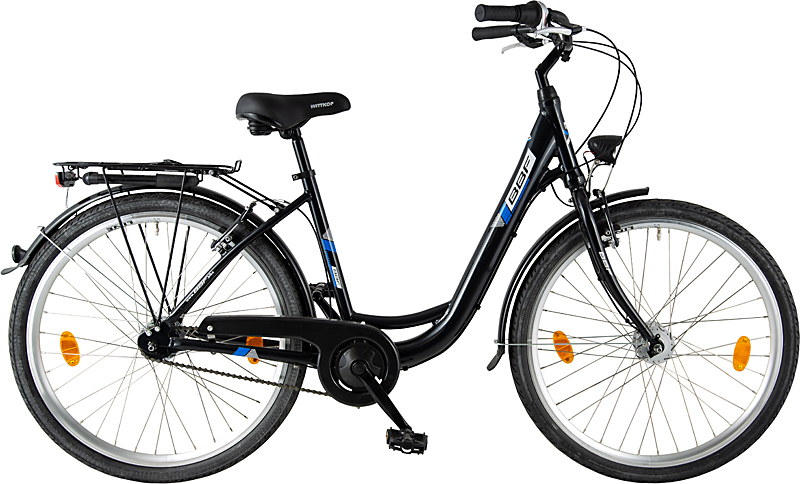 BBF  Cityrad Collection Line Deep Wave Fahrrad 28" 7-Gangschaltung, 51er Rahmen, schwarz